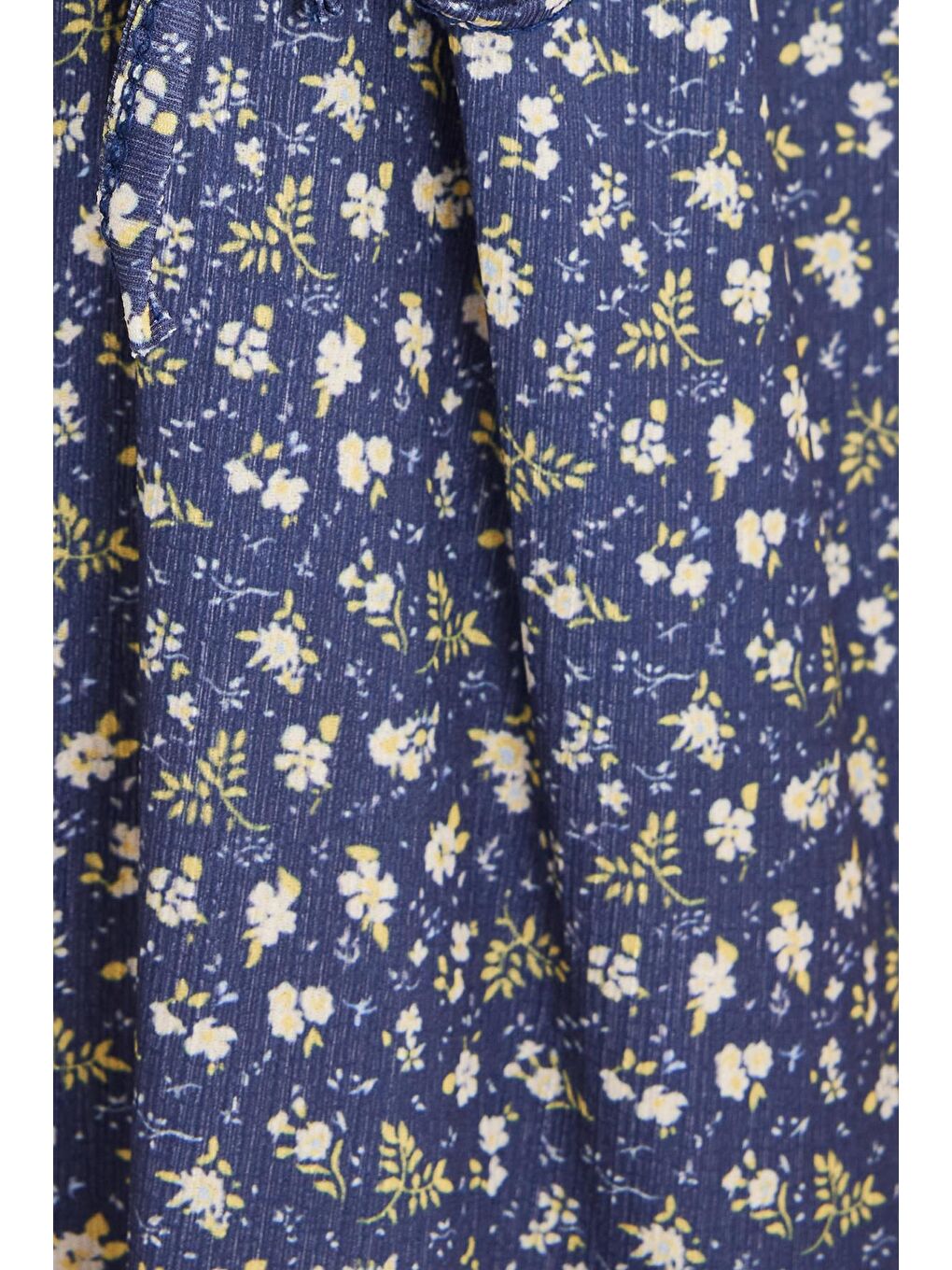 Karışık Kadın Slim Fit Dar Kesim Kısa Kollu Baskılı V Yaka Elbise-5