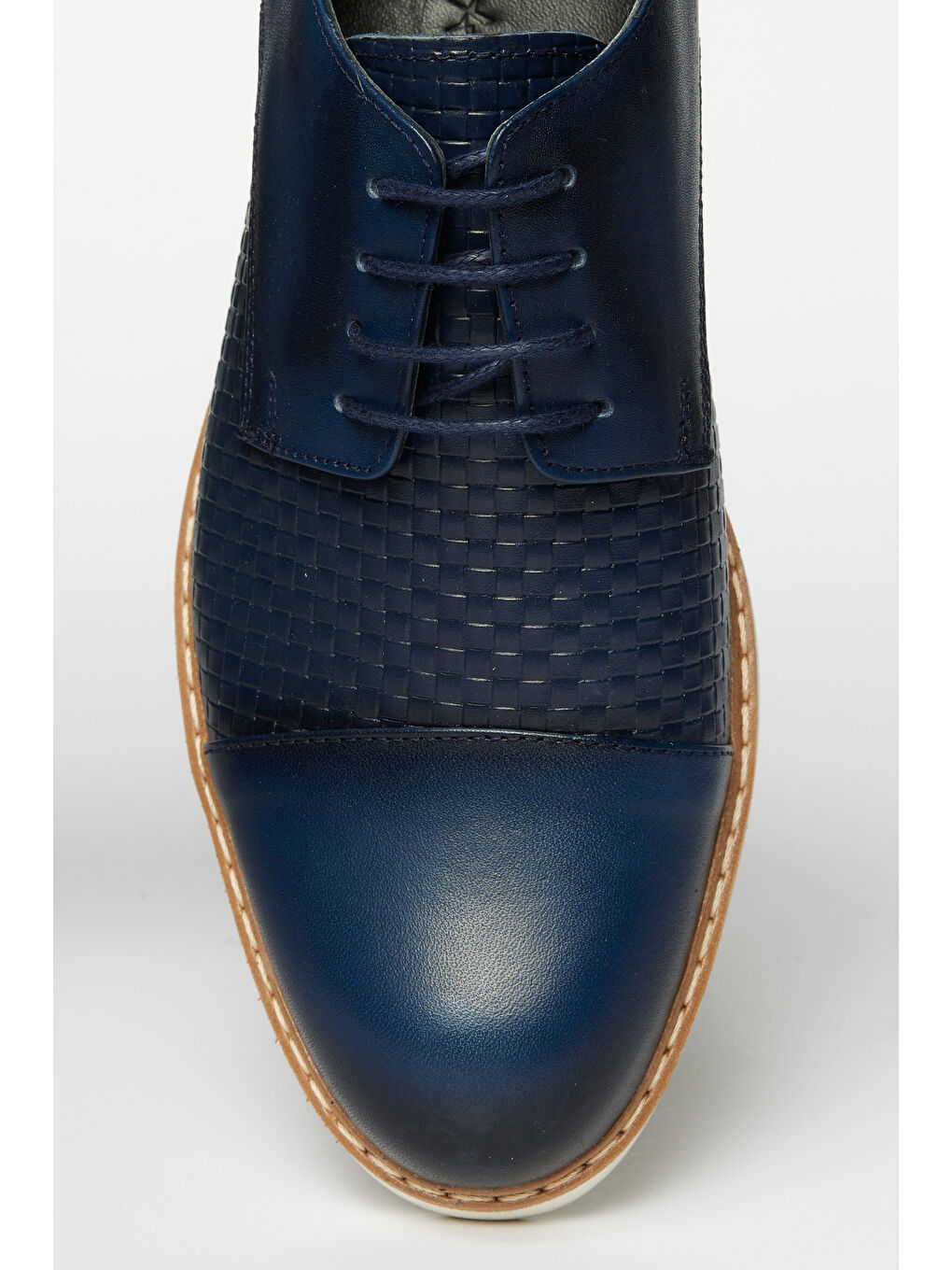 Erkek Lacivert %100 Deri Casual Ayakkabı-3