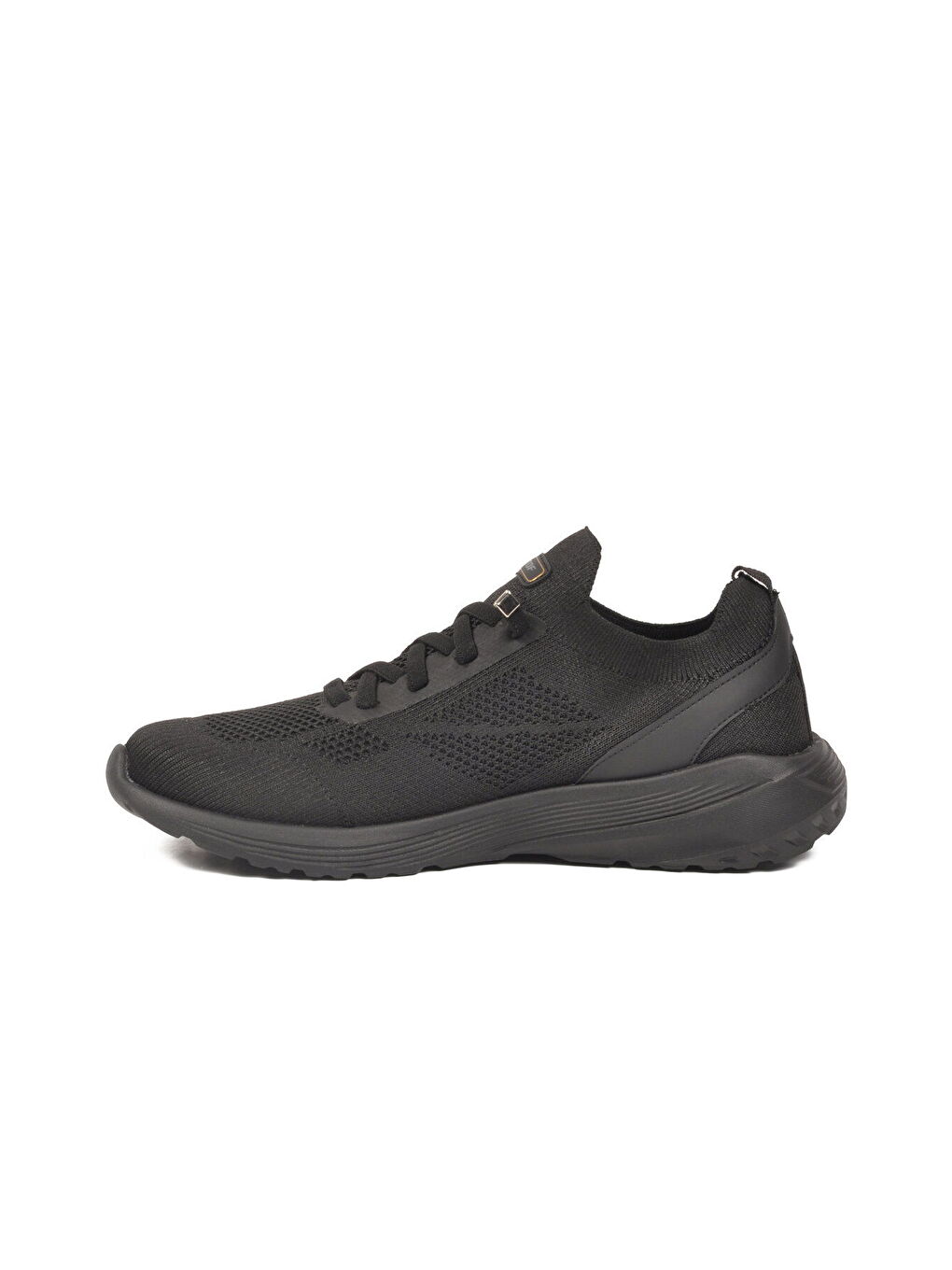 Siyah Fileli Hafif Esnek Bağcıklı Erkek Spor Ayakkabı Bst-646 M-3