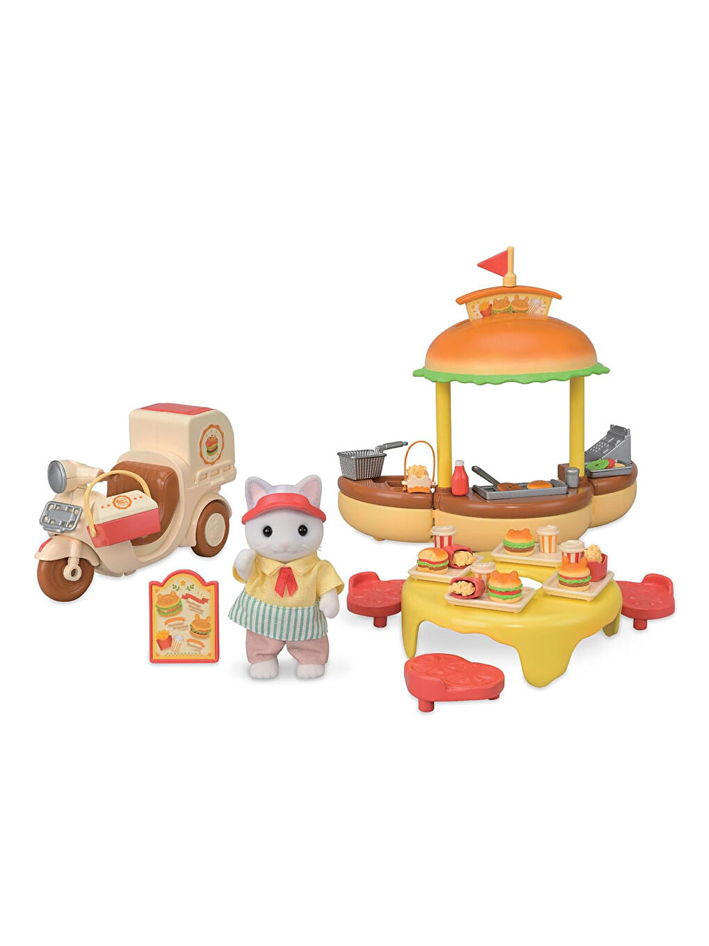 Sylvanian Families Renksiz Hamburger Standı 5757 - 1