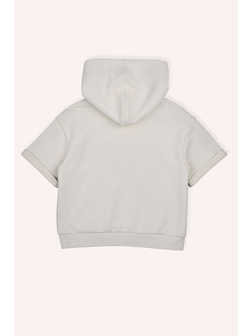 Kız Çocuk Kapüşonlu Sweatshirt Bej-3