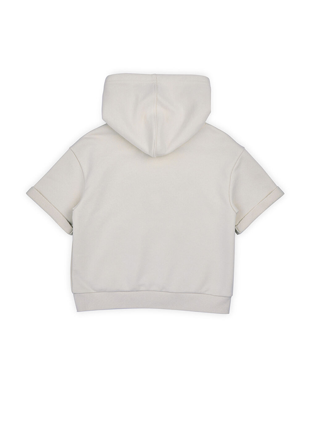 Kız Çocuk Kapüşonlu Sweatshirt Bej-4