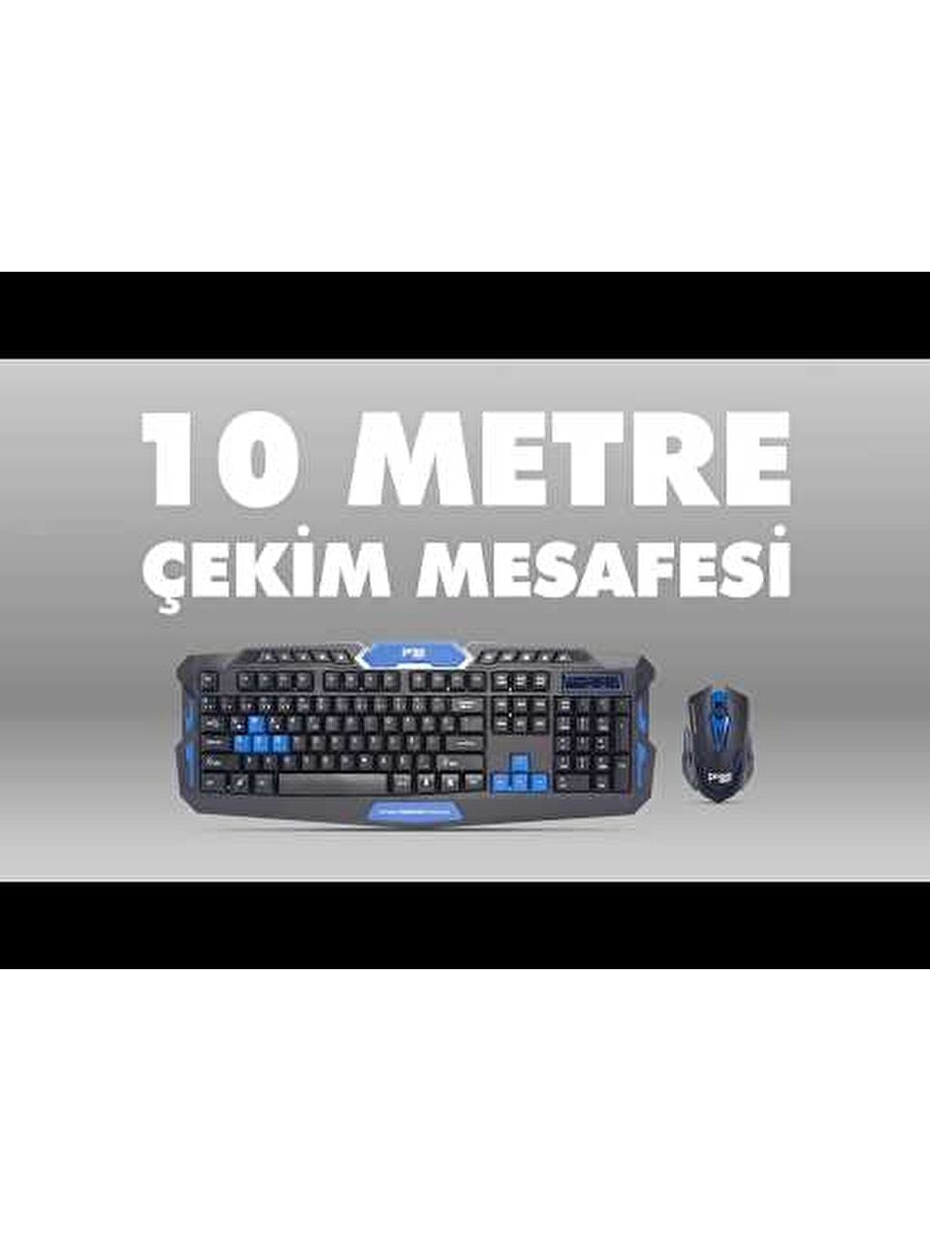 Preo KM033 Gaming Kablosuz Oyuncu Klavye Mouse Set-5