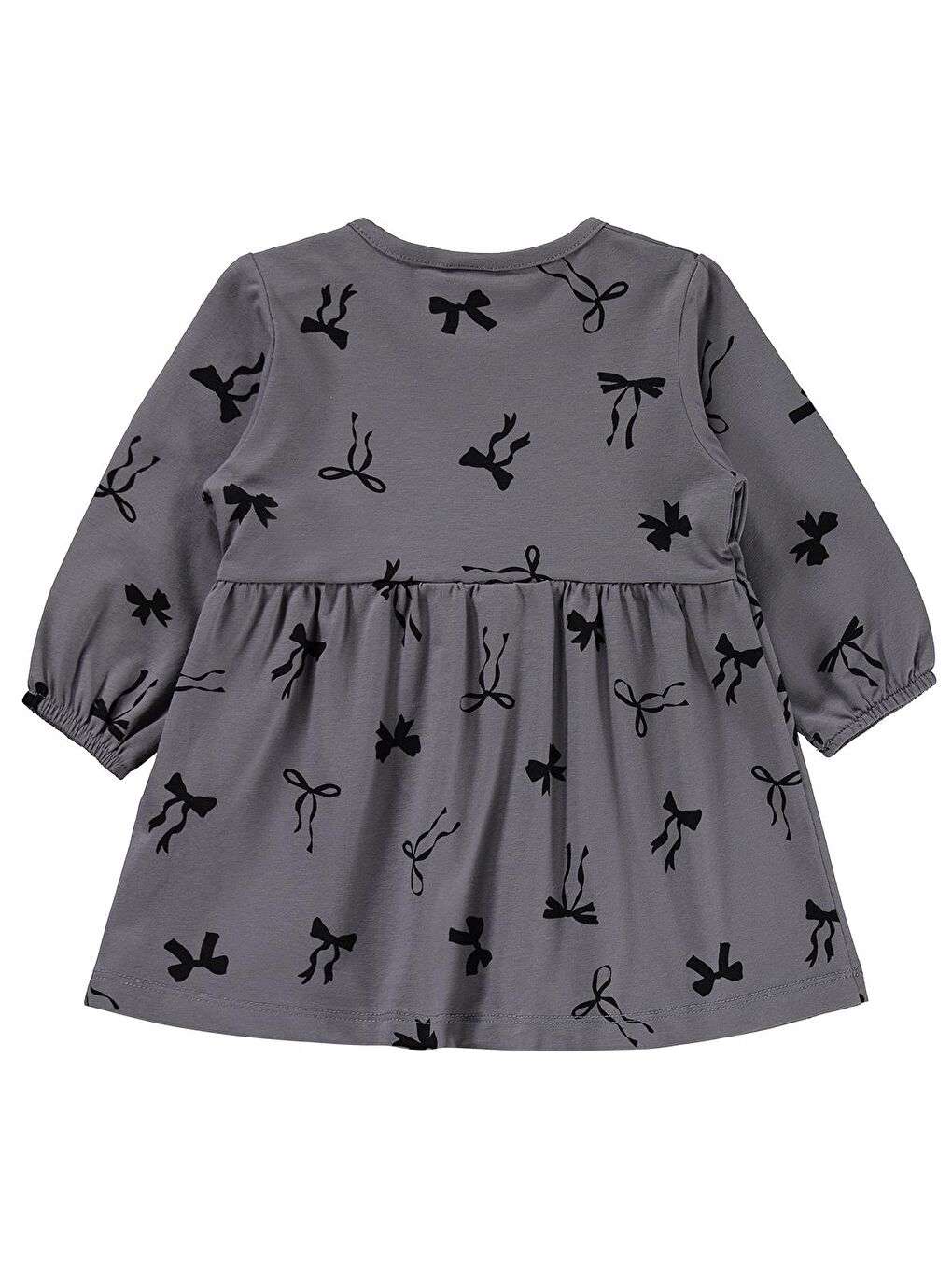 Baby Karışık Fiyonk Empirme 6-18 Ay Jile ve Elbise - Gri-1
