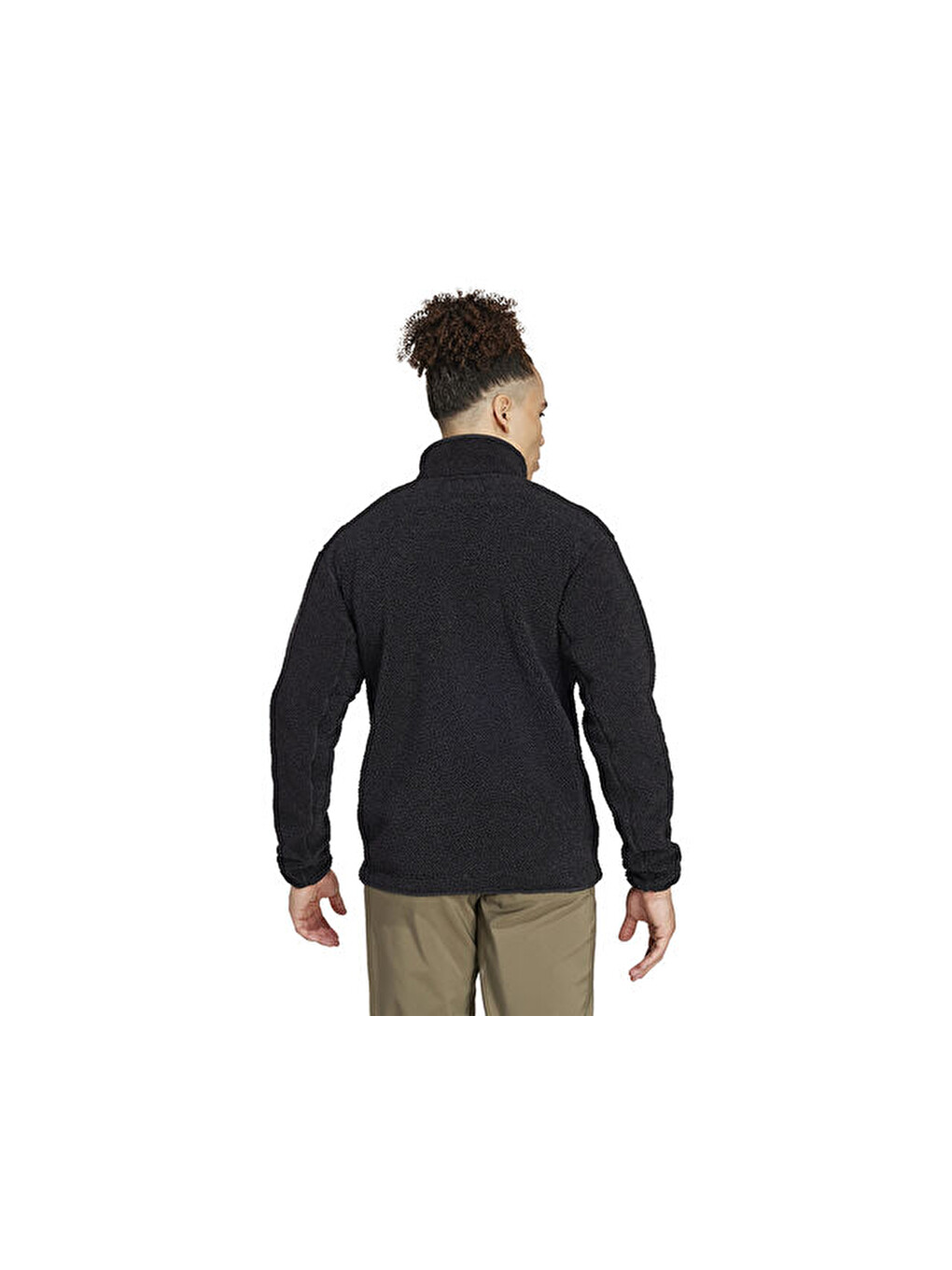 Terrex Xpl Pile Snap Erkek Outdoor Polar Sweatshirts Iw0231 Siyah-1