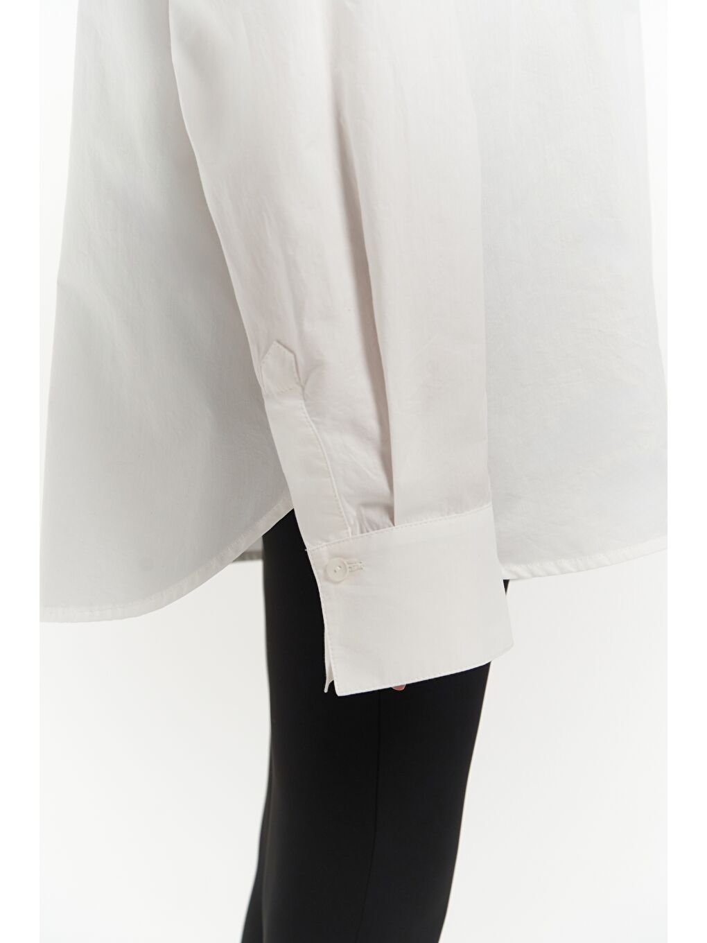 Josie Oversize Ekru Gömlek-7