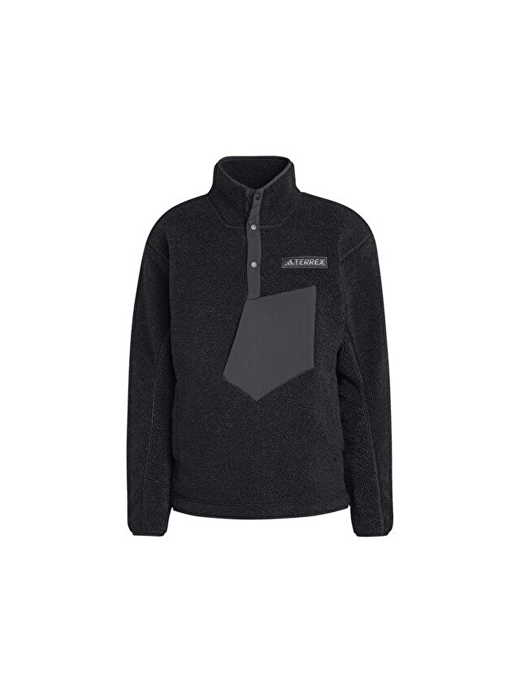 Terrex Xpl Pile Snap Erkek Outdoor Polar Sweatshirts Iw0231 Siyah-5
