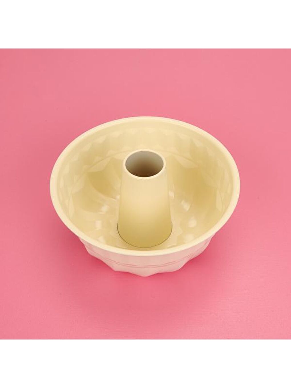 Renksiz Borulu Kek Kalıbı - Asorti - 22x10 cm-1