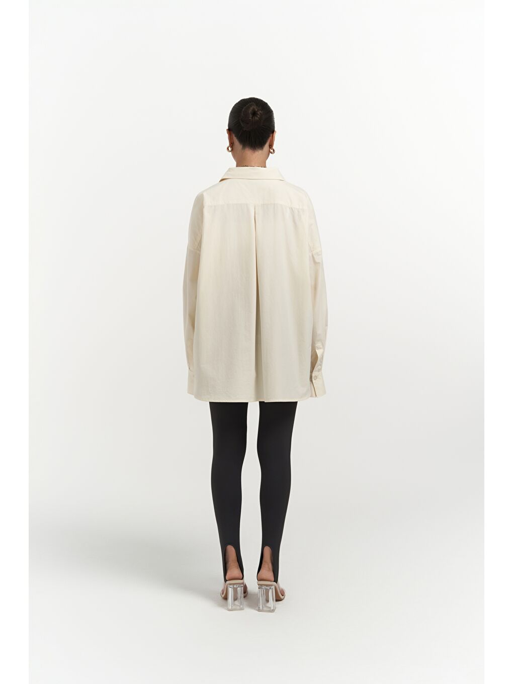 Josie Oversize Sarı Gömlek-2