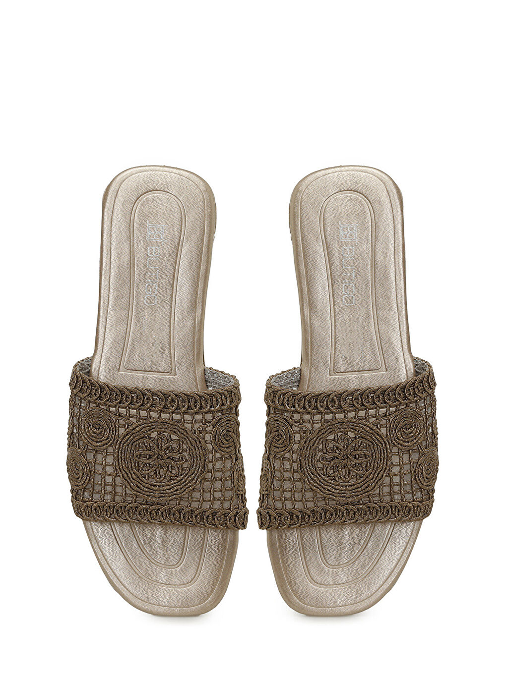 24S-163 5FX Kahverengi Kadın Terlik-3