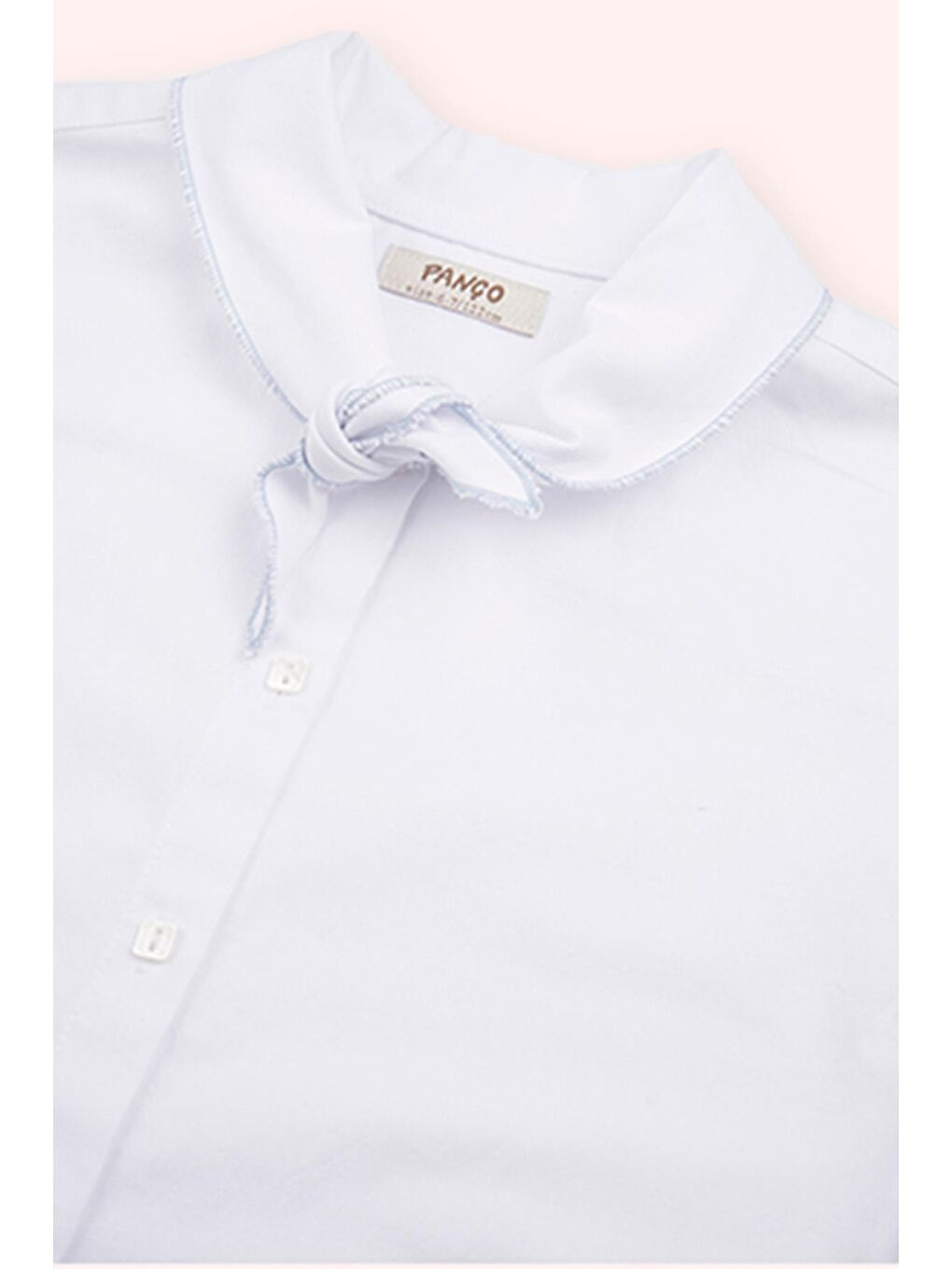 Kız Çocuk Crop Gömlek Beyaz-2