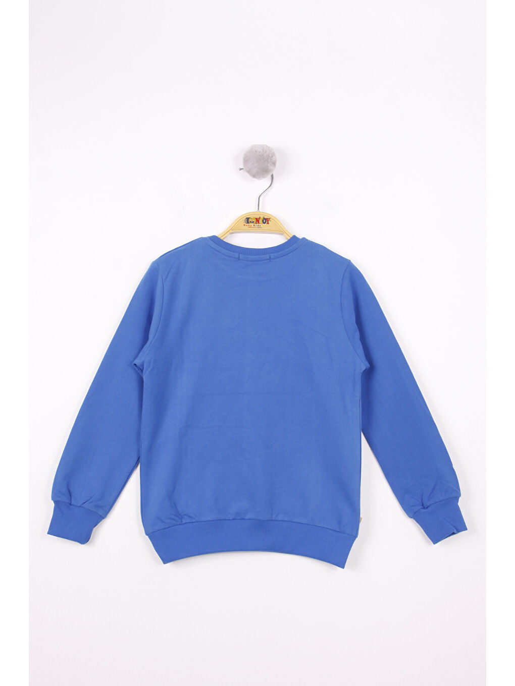 Mavi Erkek Çocuk Yazı Baskılı Sweatshirt-1