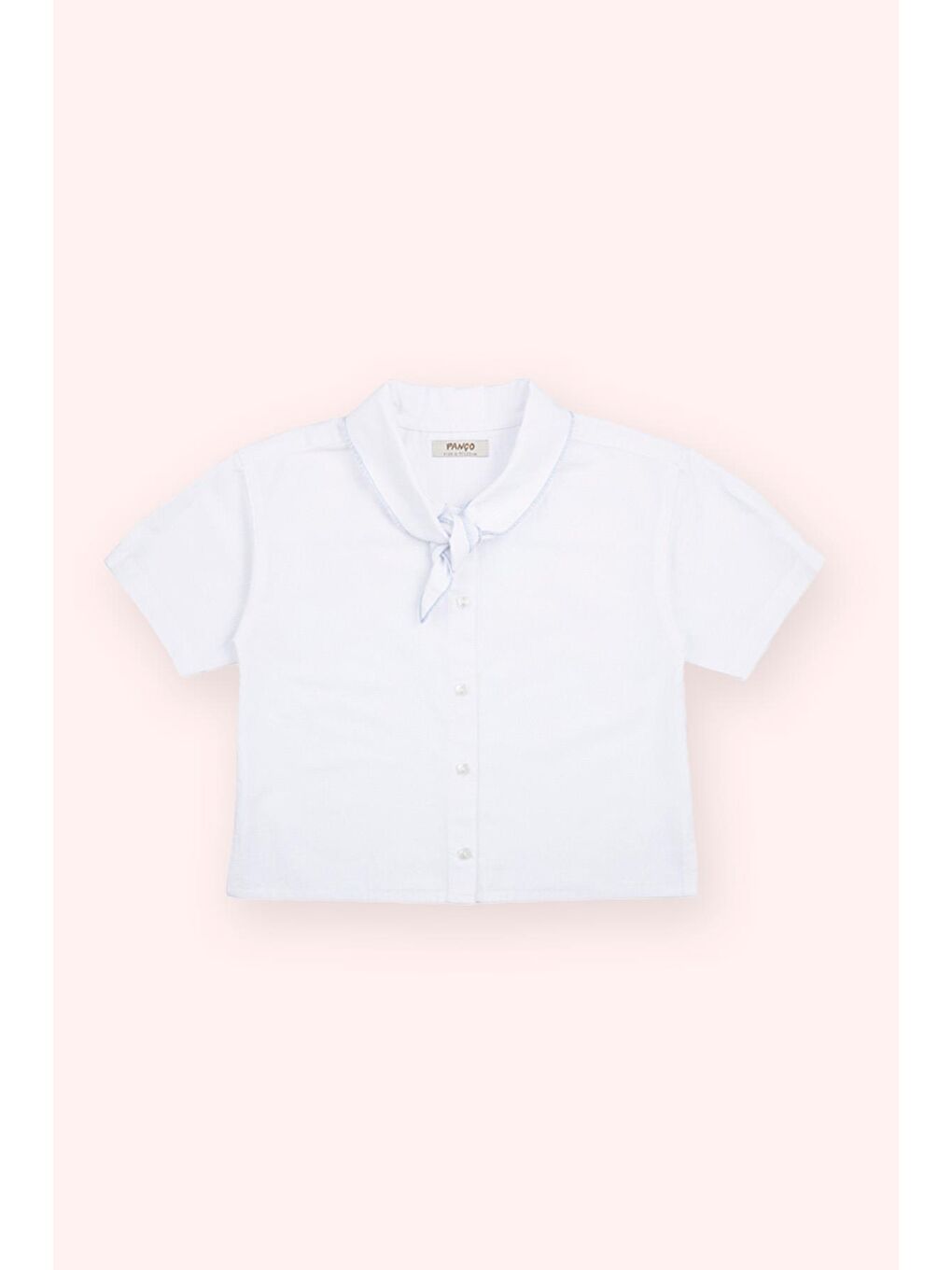 Kız Çocuk Crop Gömlek Beyaz