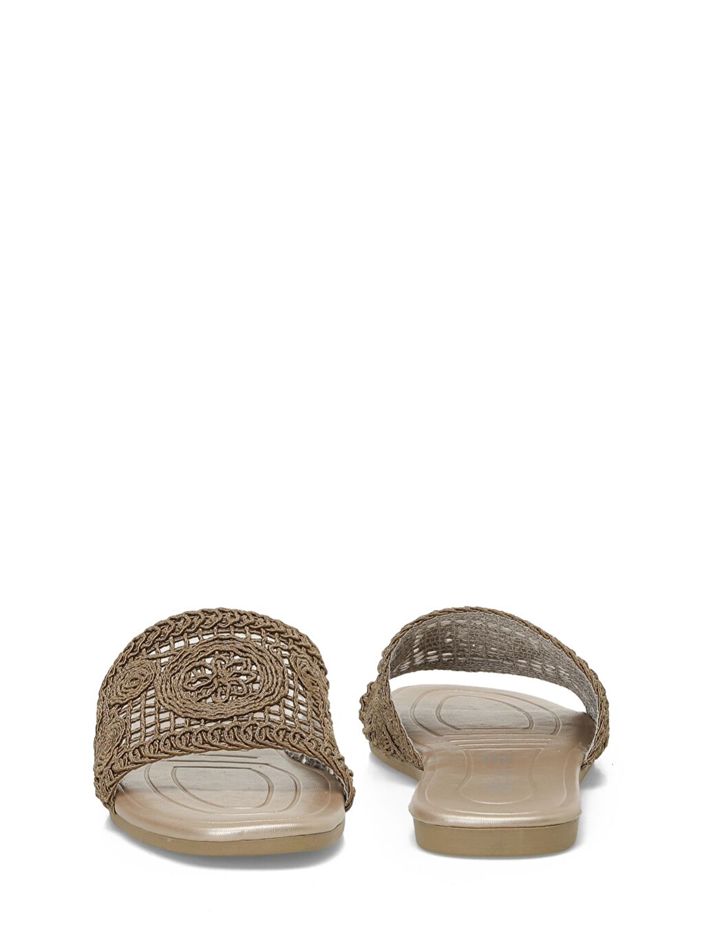 24S-163 5FX Kahverengi Kadın Terlik-4