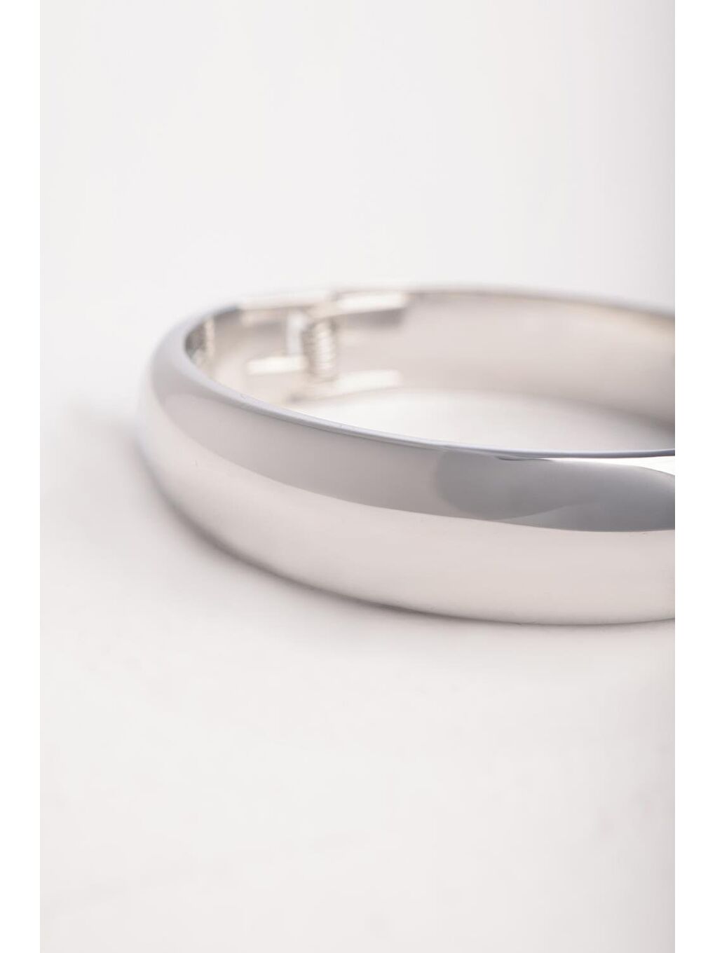 Gri Gümüş-Geniş Kelepçe Bileklik-1