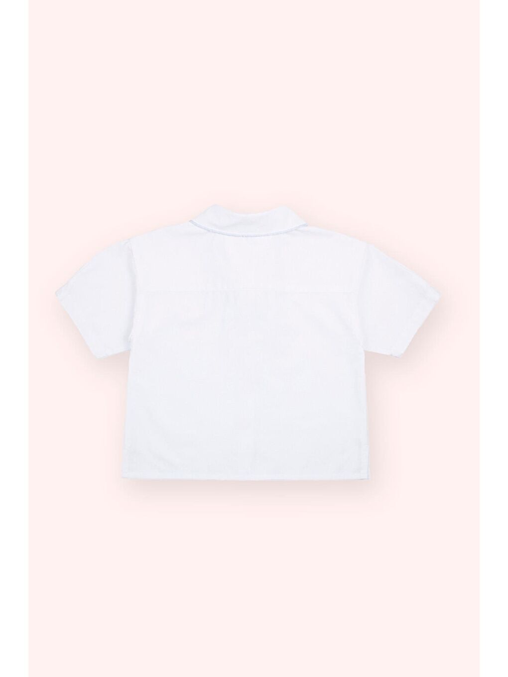 Kız Çocuk Crop Gömlek Beyaz-1