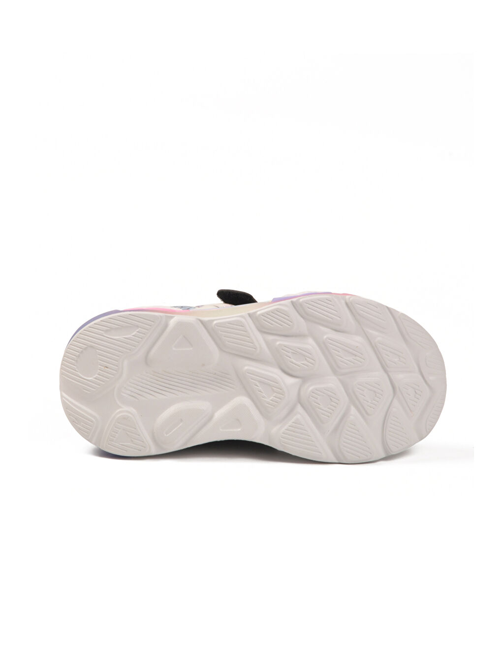 Siyah Cırtlı Işıklı Hafif Esnek Kız Çocuk Spor Ayakkabı 1986 P-4