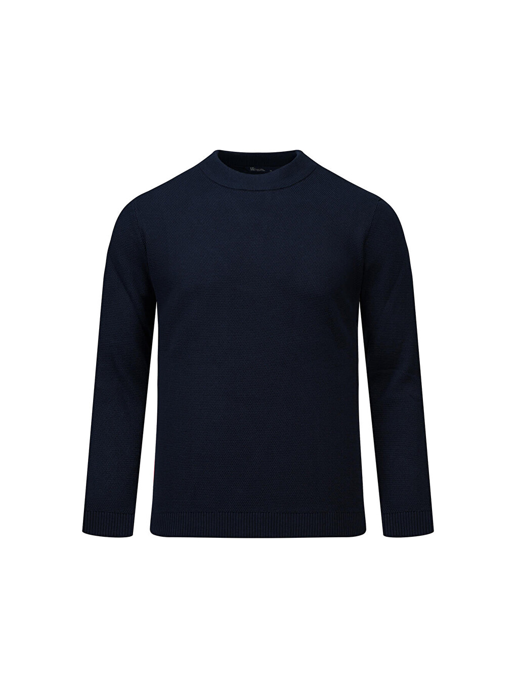 Lacivert Regular Fit Yarım Balıkçı Yaka Pamuklu Kazak