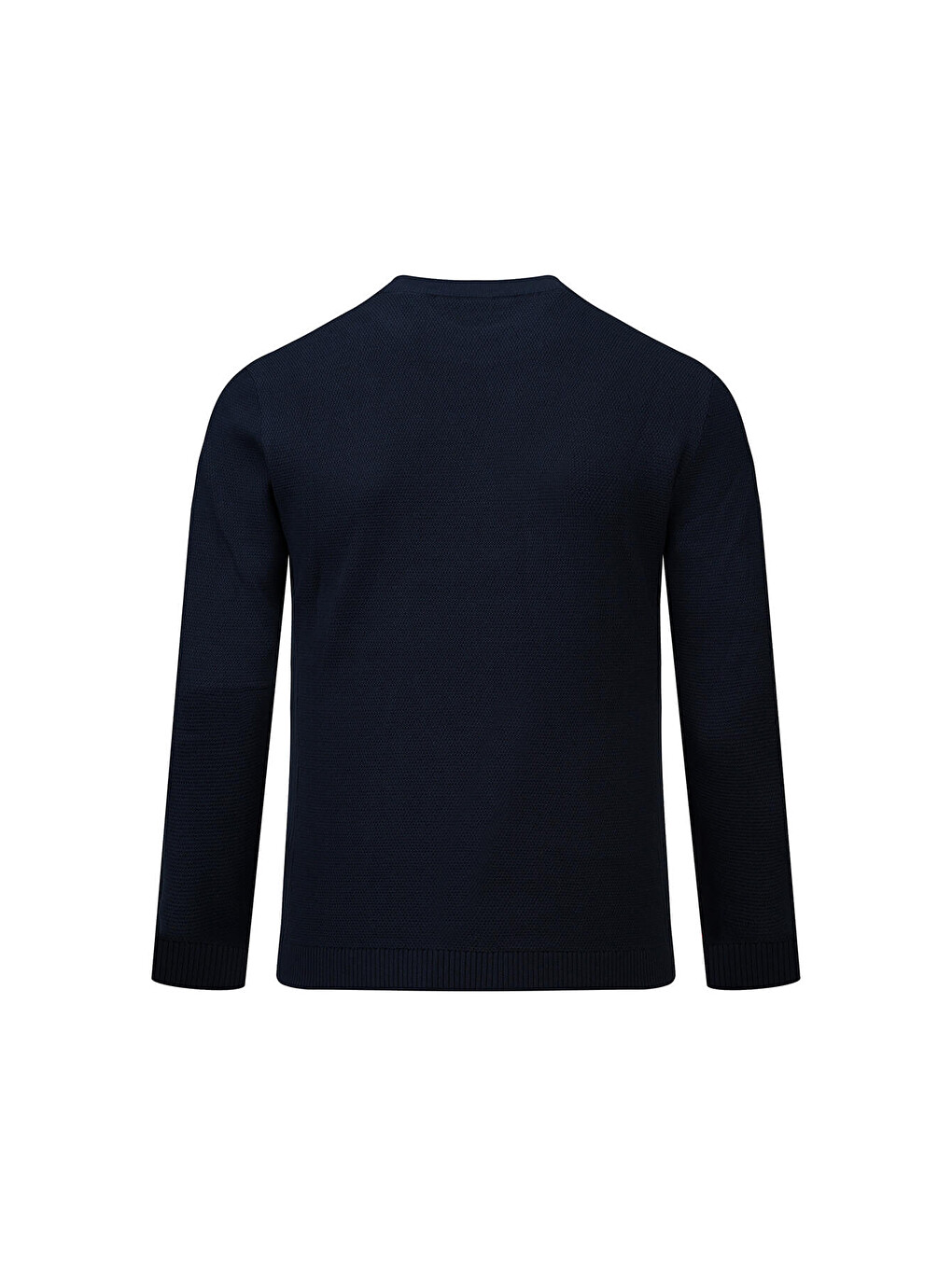 Lacivert Regular Fit Yarım Balıkçı Yaka Pamuklu Kazak-2