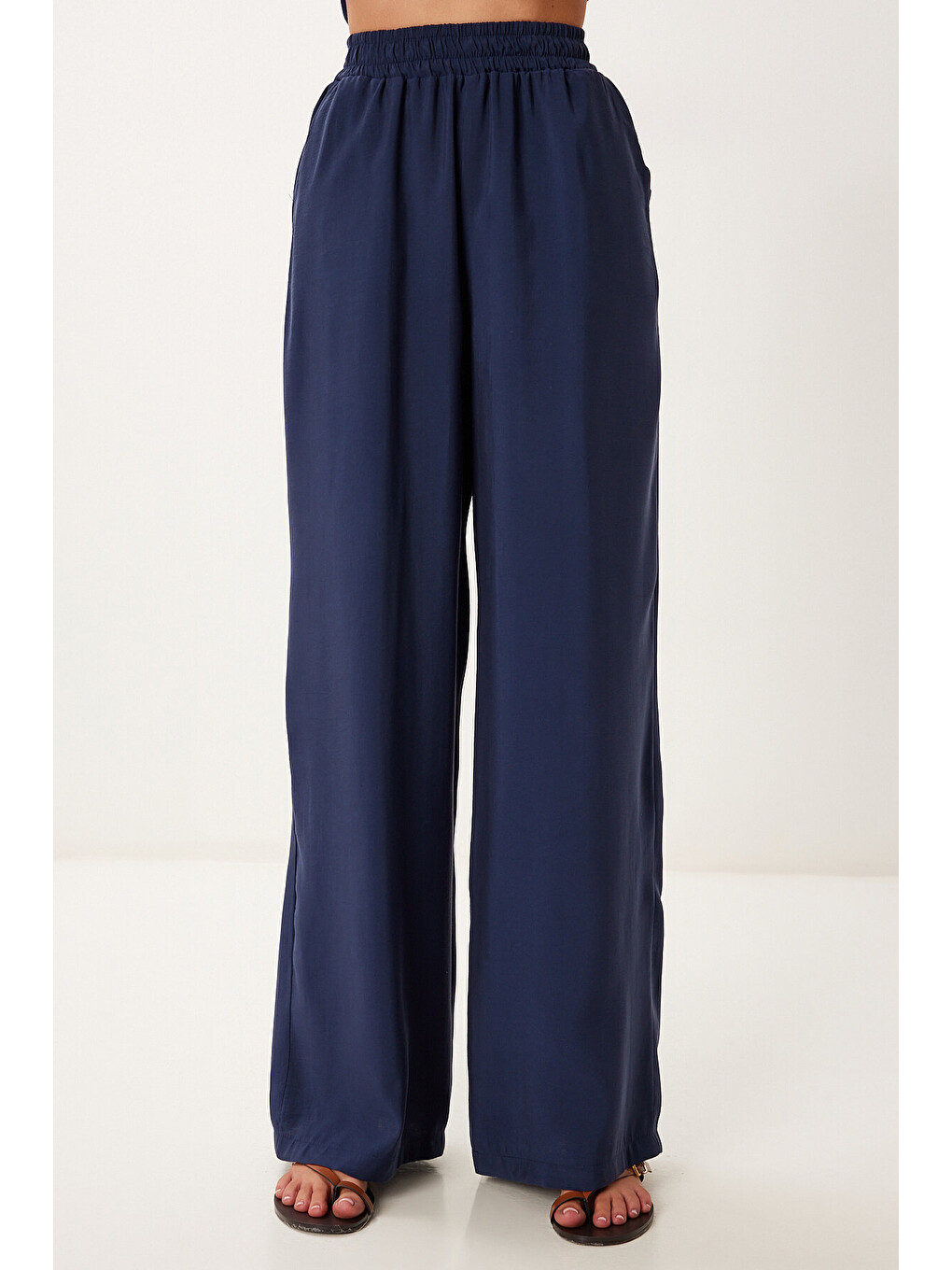 Lacivert Modal Bluz Pantolon Takım LACİVERT LMC0059-4