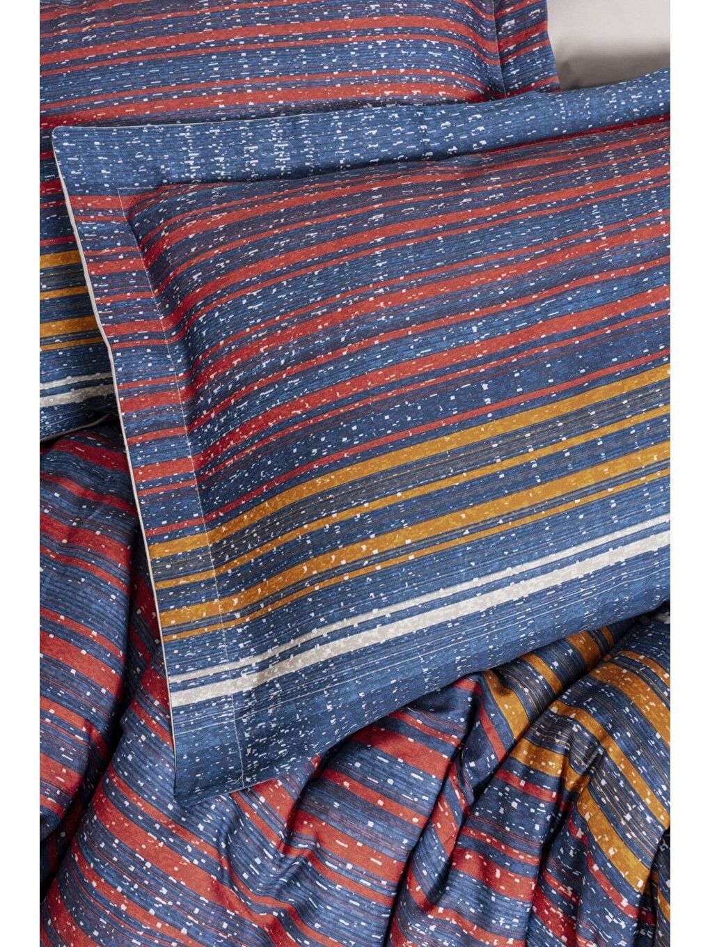 Haki (Family Size) Bambu Saten Nevresim Takımı Lınear-2