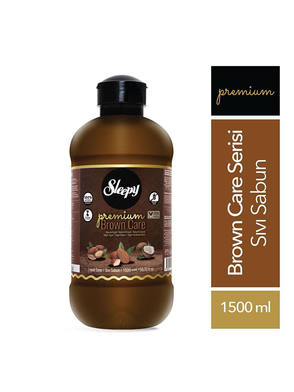 Sleepy Beyaz Premium Brown Care Serisi Sıvı Sabun 1500 ml