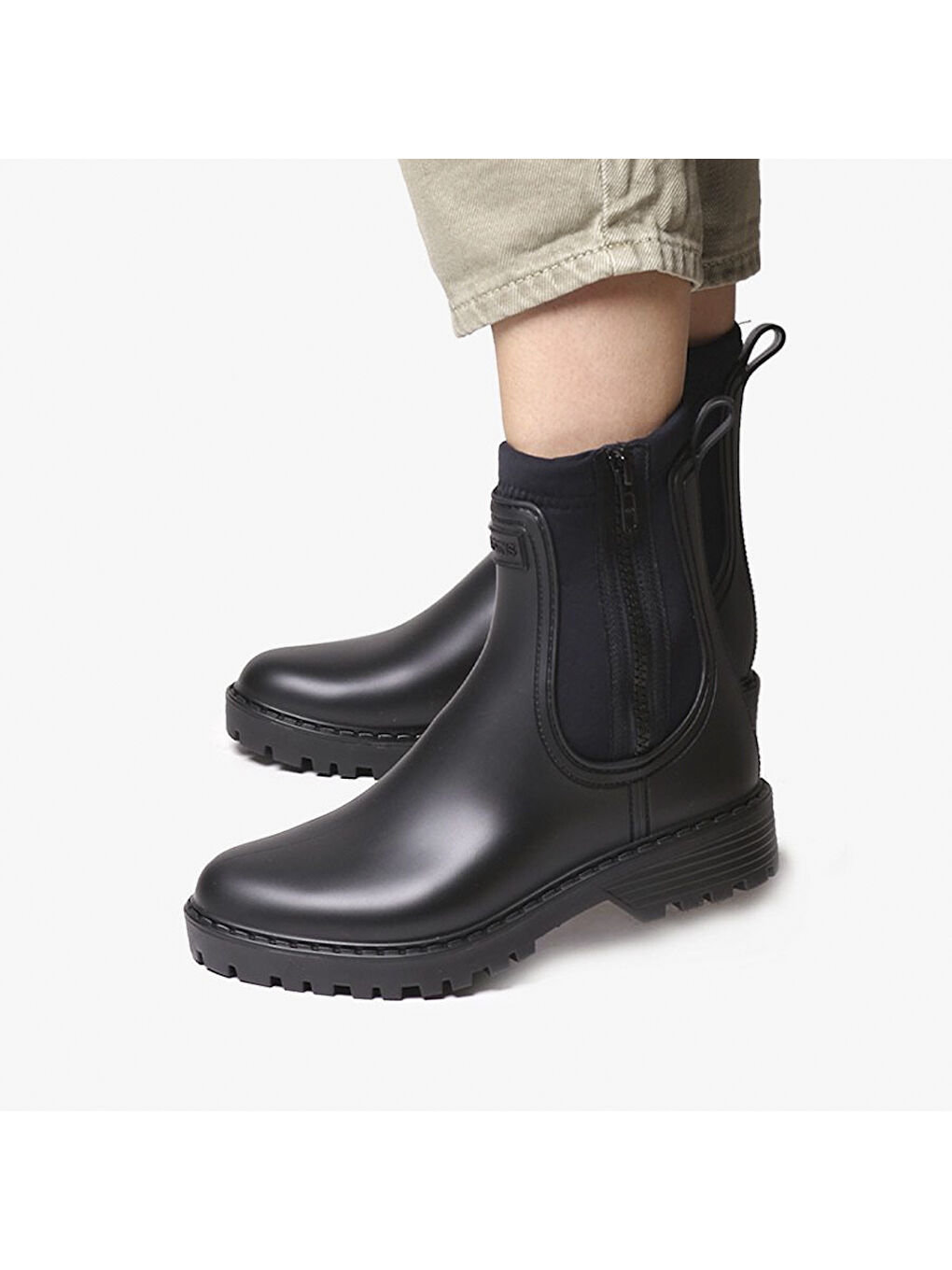 Siyah Kadın Bot Yağmur Clais Ankle Boot Water Black ( Negre)-3