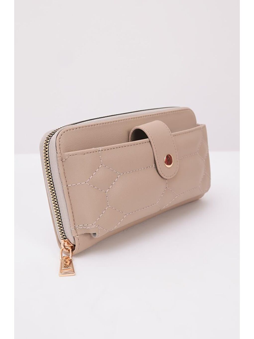 Bej-Büyük Boy Cüzdan