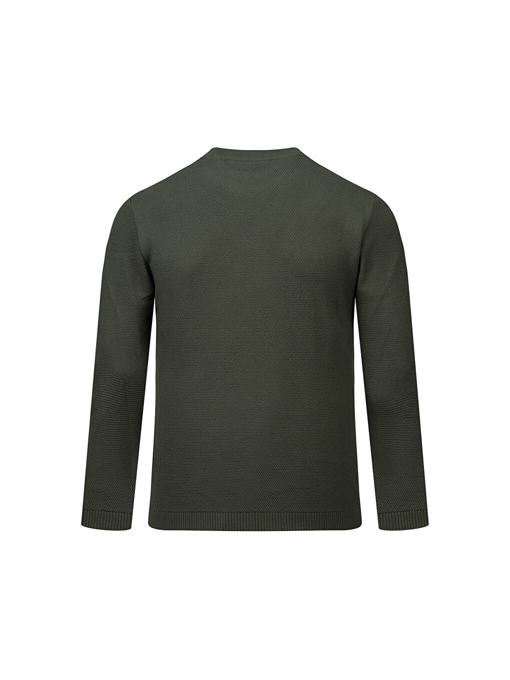 Haki Regular Fit Yarım Balıkçı Yaka Pamuklu Kazak-2
