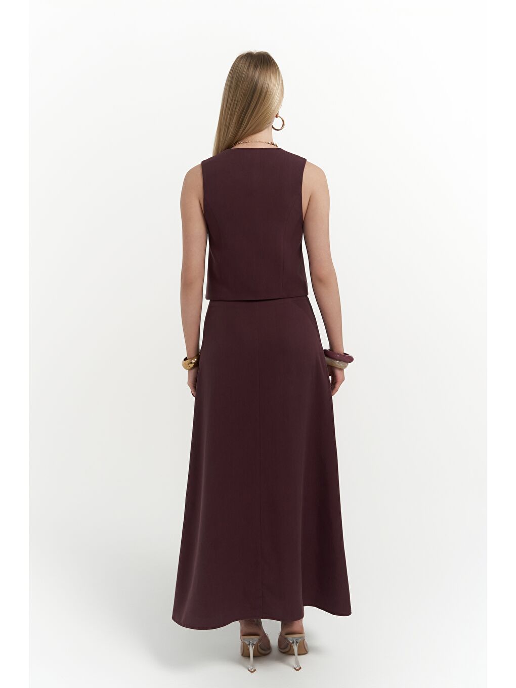 Orsha Bordo Yelek Etek Takım-2