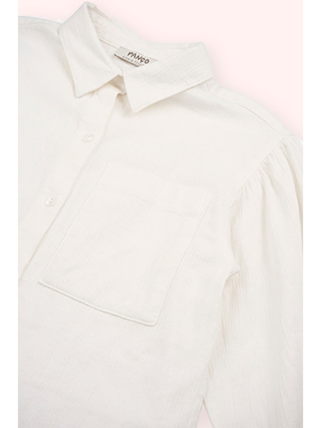 Kız Çocuk Gömlek Ekru-2