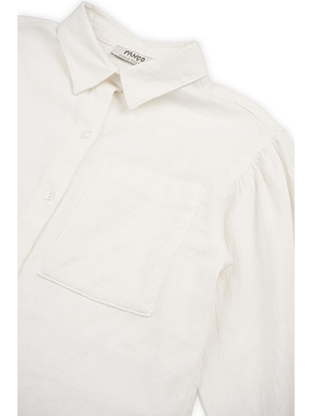 Kız Çocuk Gömlek Ekru-5