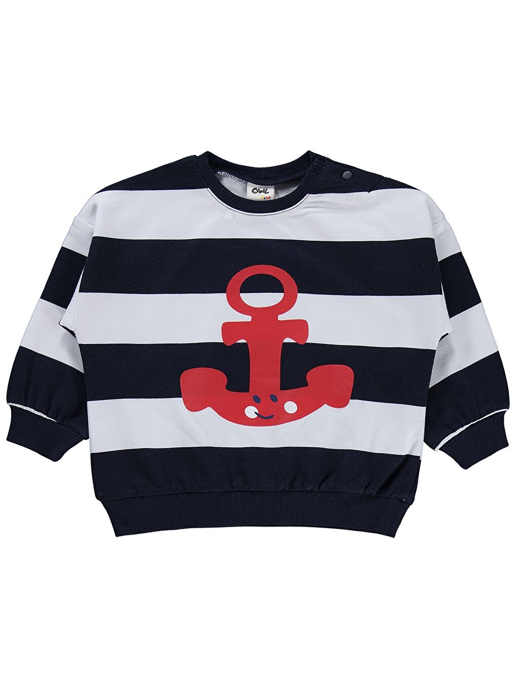 Baby Çapa Baskılı 6-18 Ay Takım - Lacivert-2