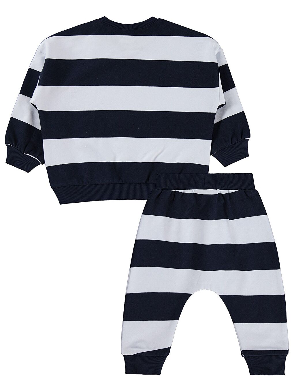 Baby Çapa Baskılı 6-18 Ay Takım - Lacivert-3