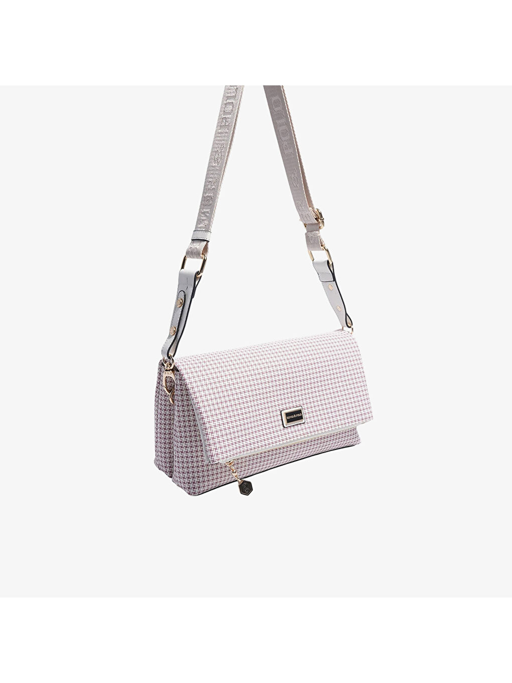 Bej Kadın SP1278-M204 SILVER POLO Çapraz Çanta Bordo-Kemik-2