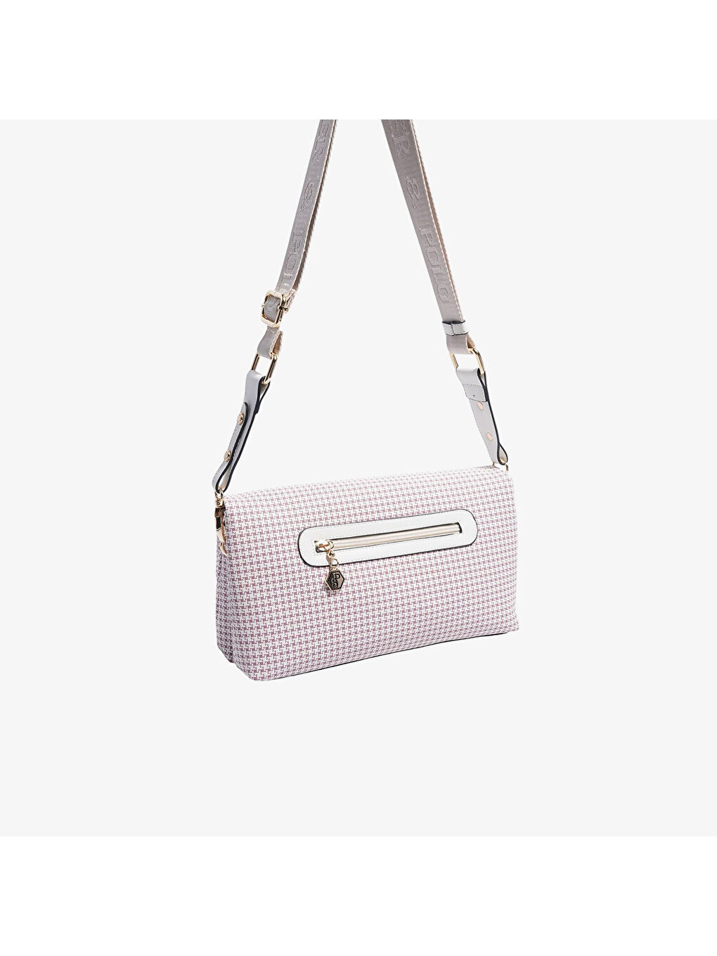 Bej Kadın SP1278-M204 SILVER POLO Çapraz Çanta Bordo-Kemik-4