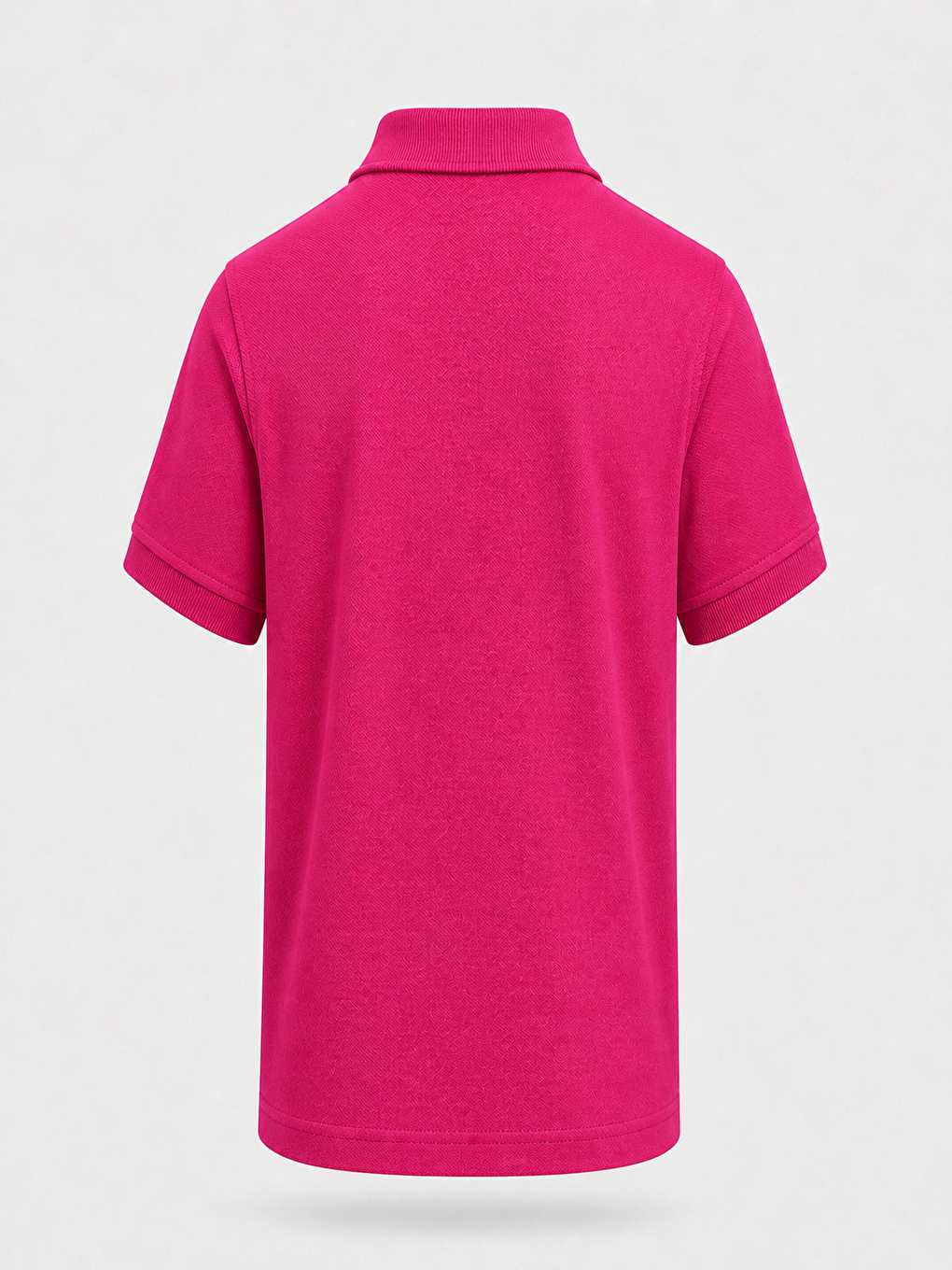 Fuşya Kids Polo Yaka Basic Kısa Kollu Unisex Çocuk Tişört-2