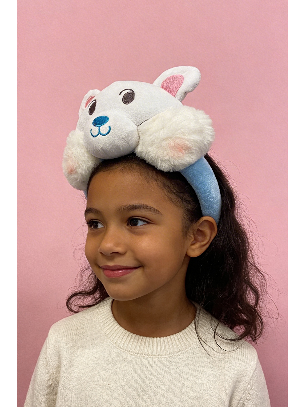 Tavşan Kulaklı Mavi Çocuk Taç-3