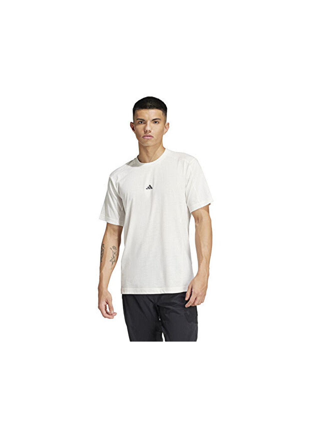 Yoga Tee Erkek Antrenman Tişörtü Ix9054 Beyaz