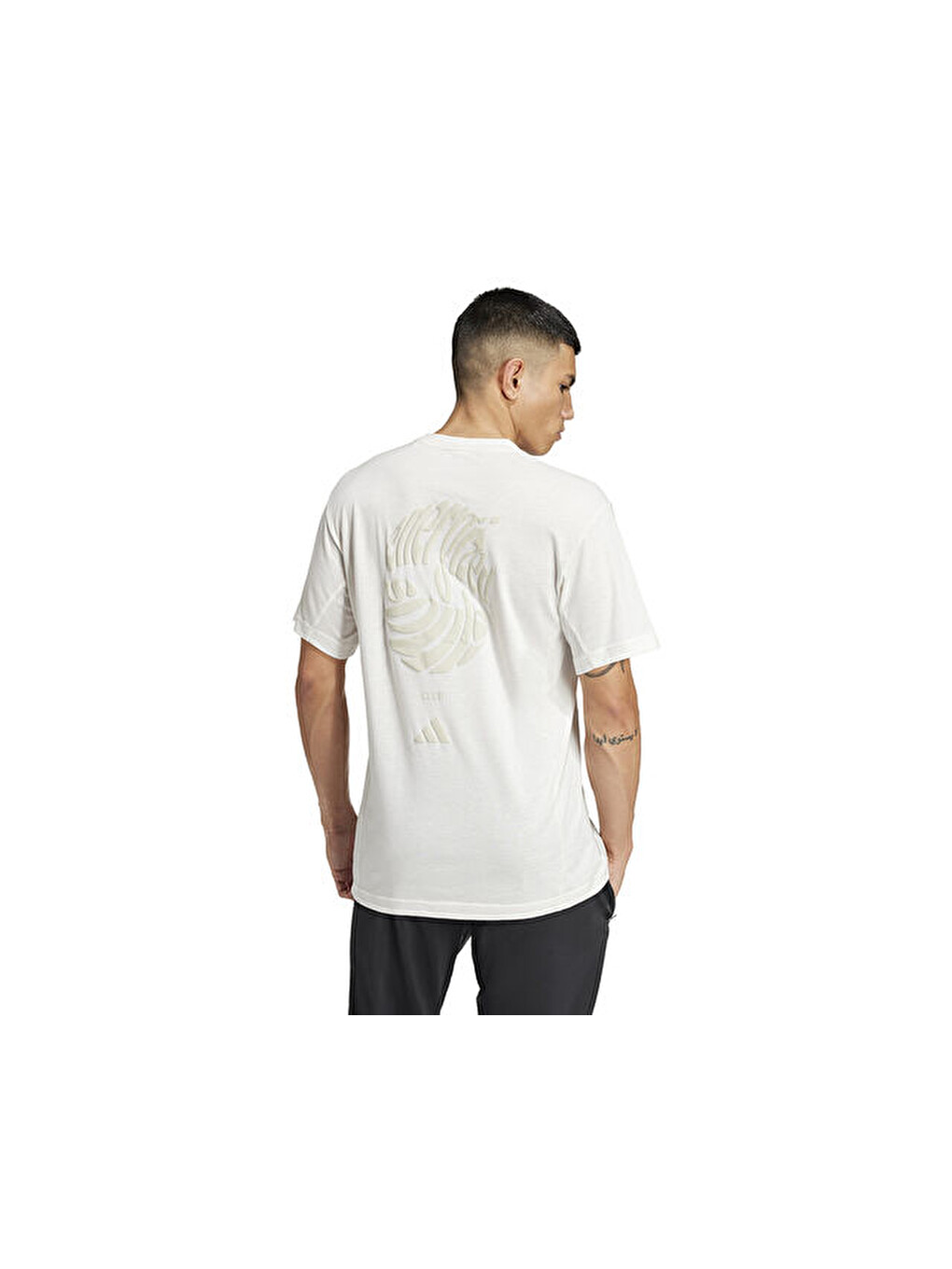 Yoga Tee Erkek Antrenman Tişörtü Ix9054 Beyaz-1