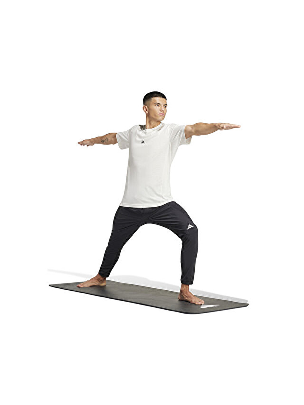 Yoga Tee Erkek Antrenman Tişörtü Ix9054 Beyaz-2