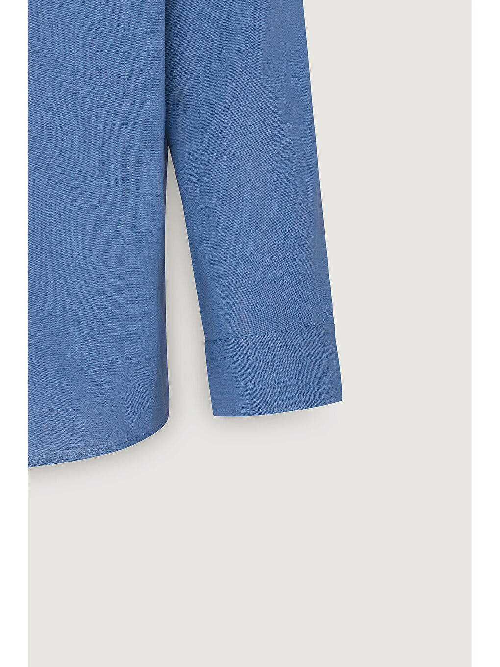 Erkek İndigo %100 Pamuk Oxford Slim Fit Dar Kesim Düğmeli Yaka Flamlı Gömlek-7