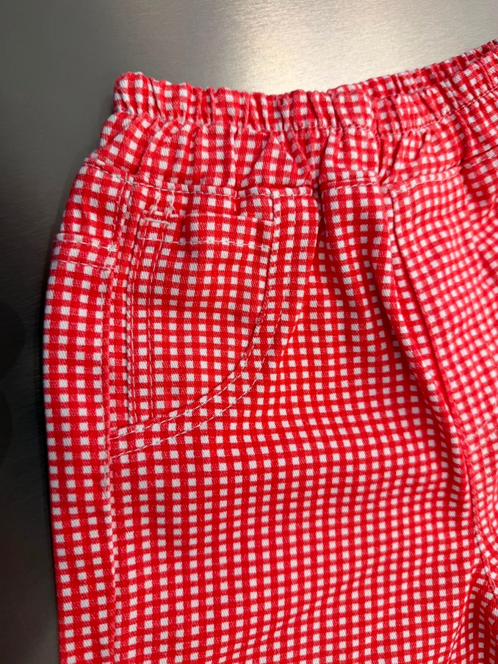 Karışık Kız Çocuk Kırmızı Pötikare Desenli Bol Paça Pantolon-1