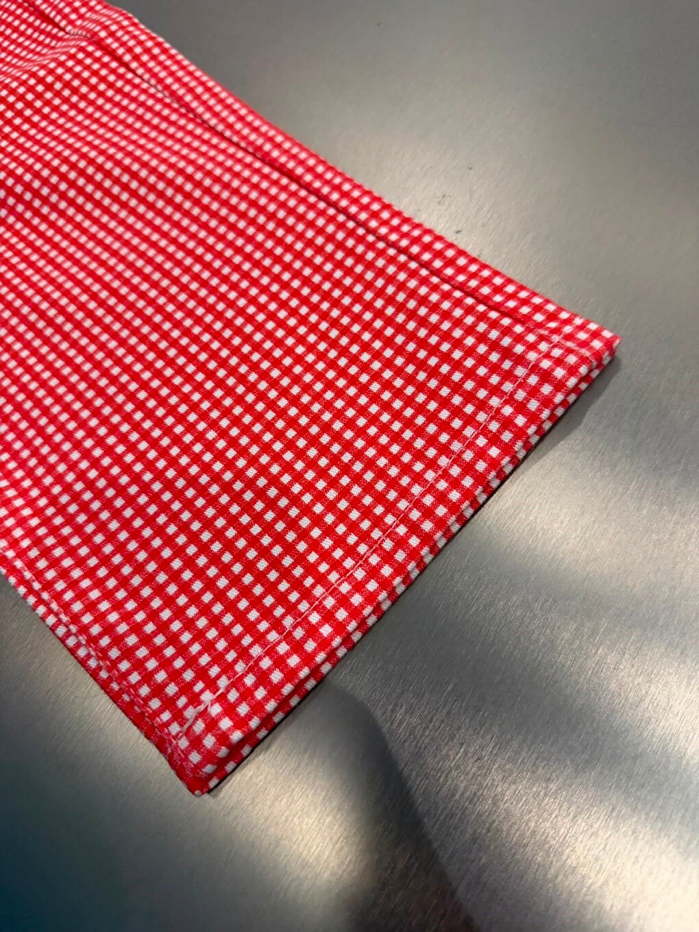 Karışık Kız Çocuk Kırmızı Pötikare Desenli Bol Paça Pantolon-3