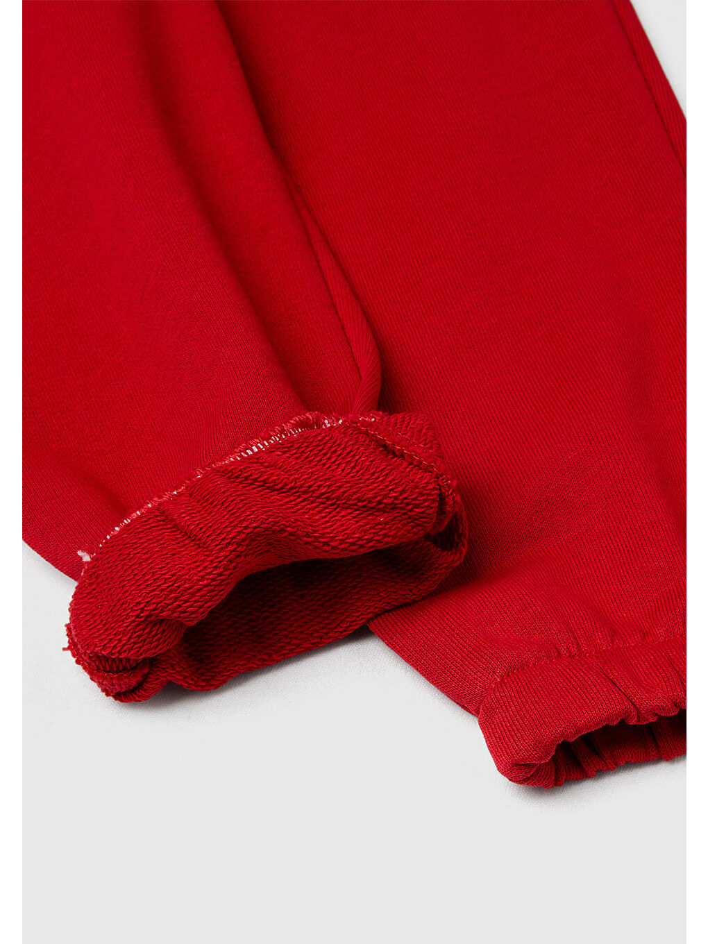 Erkek Çocuk Kırmızı Baskılı Beli ve Bileği Lastikli İpli  Eşofman Altı-2