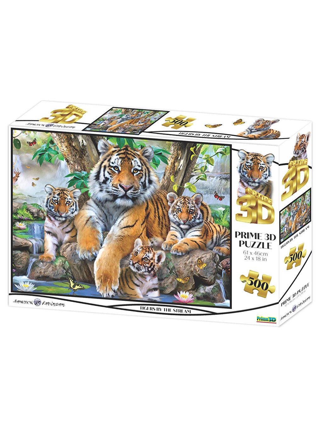 Prime 3D Kaplanlar 500 Parça Yetişkin Puzzle 10457