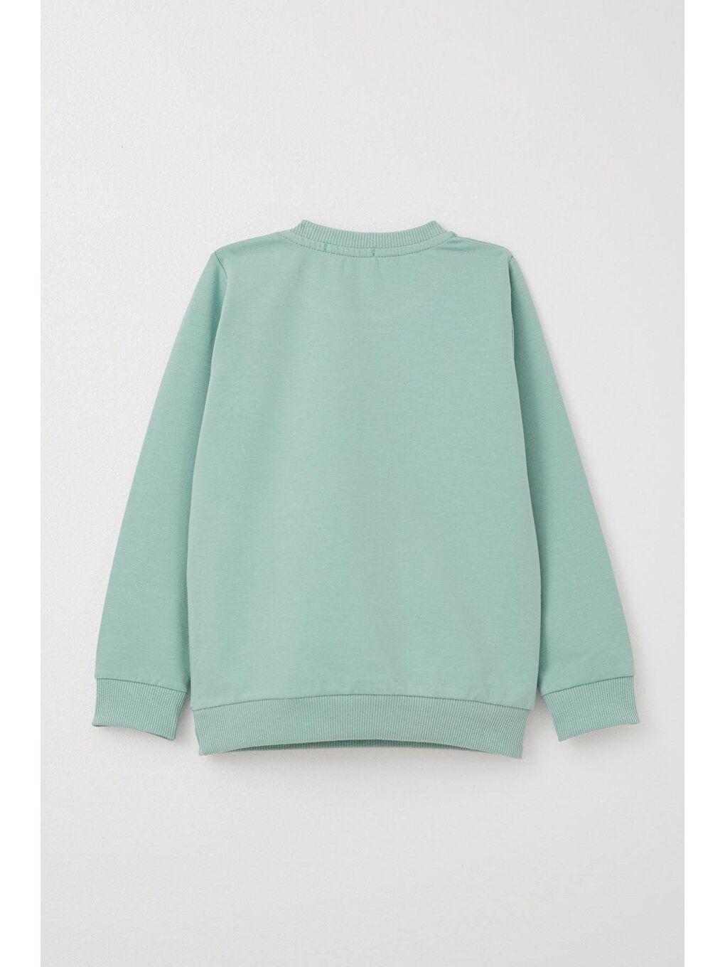 Turkuaz Erkek Bebek Eşofman Takım Scooter Süren Çocuk Baskılı Su Yeşili (9 Ay-2 Yaş)-3