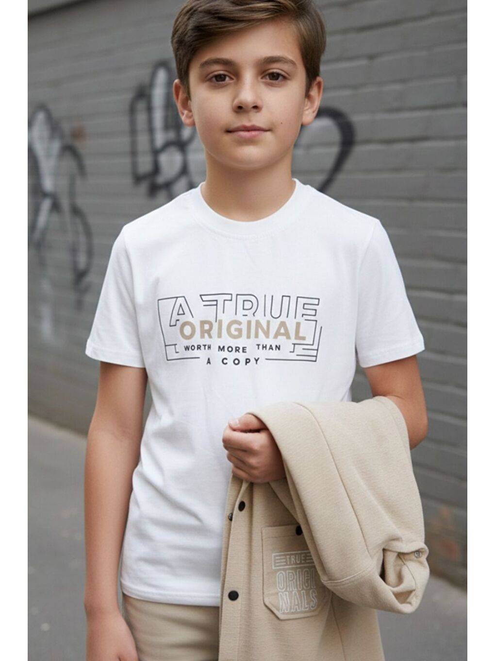 Sarı Gömlek Tişört İkili Üst Takım-1