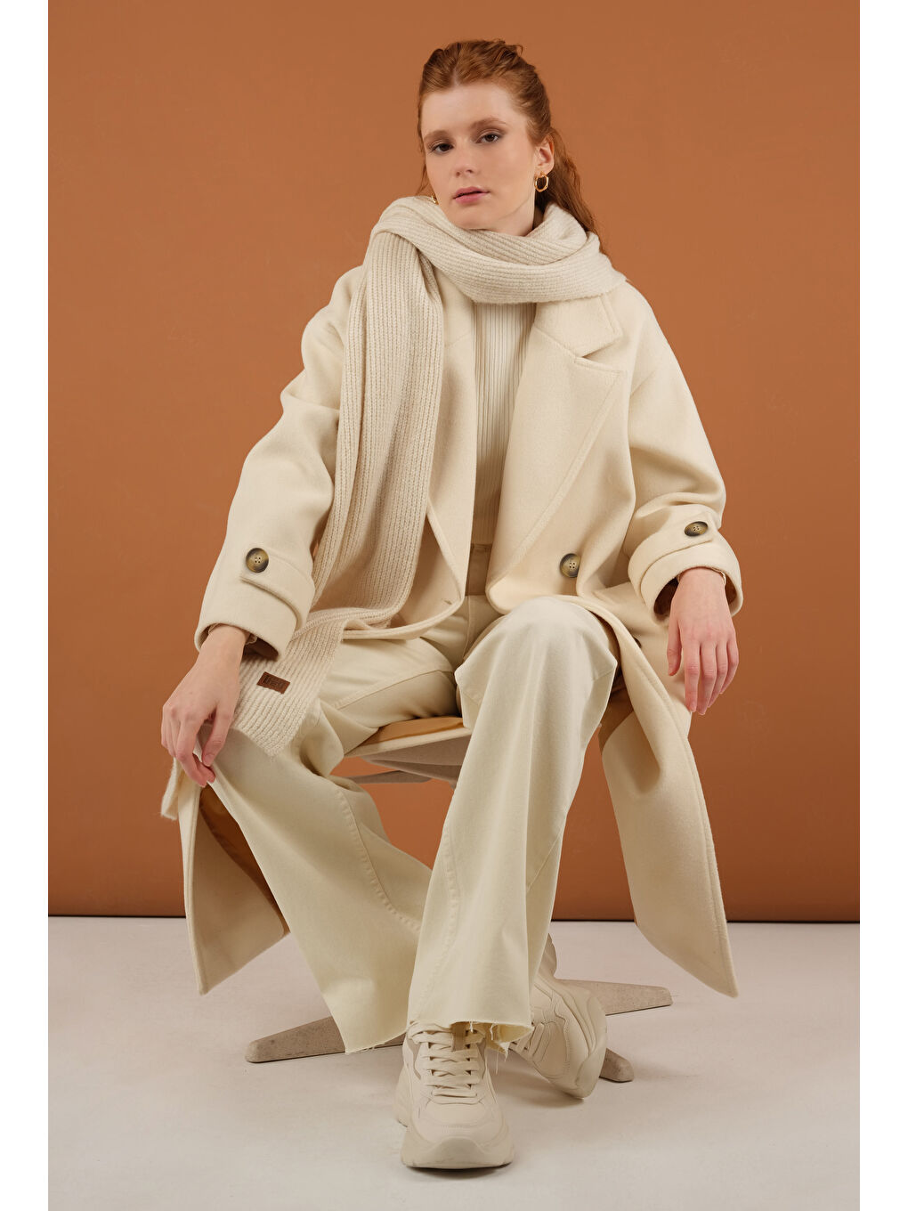 Kolu Apolet Detaylı Kaban Ekru-2