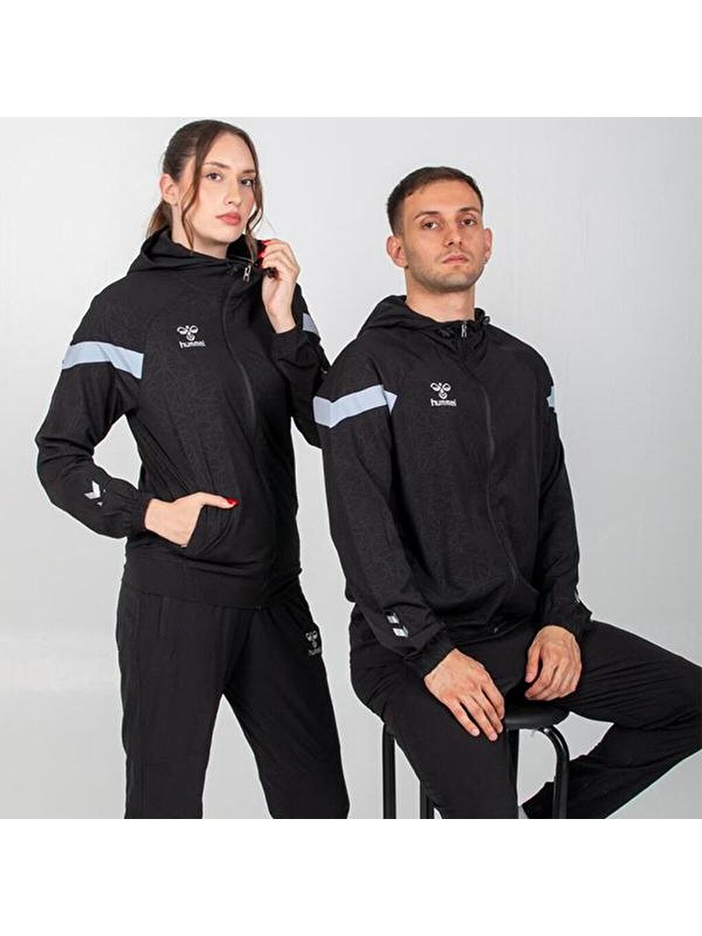 Flex Erkek Siyah Kapüşonlu Fermuarlı Sweatshirt-3